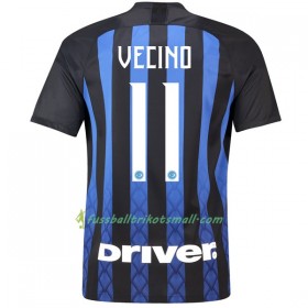 Günstige Fußballtrikots Inter Mailand Vecino 11 2018-2019 Kurzarm Heimtrikotsatz kaufen